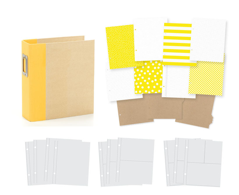 Sn@p Binder. 6x8 Yellow