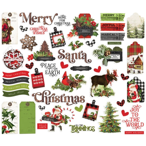 Simple Vintage Christmas Lodge . Bits & Pieces