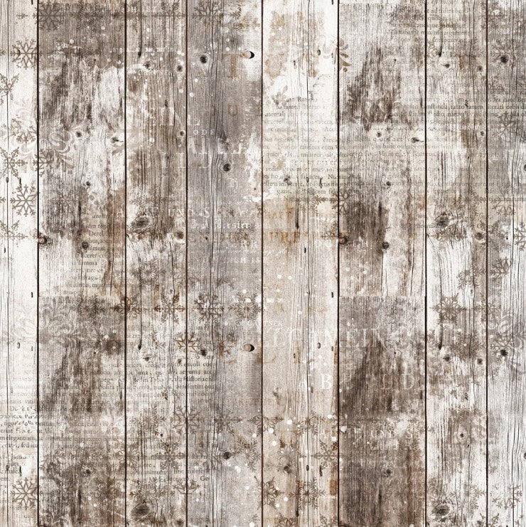 Simple Vintage Winter Woods . Frosty Friends