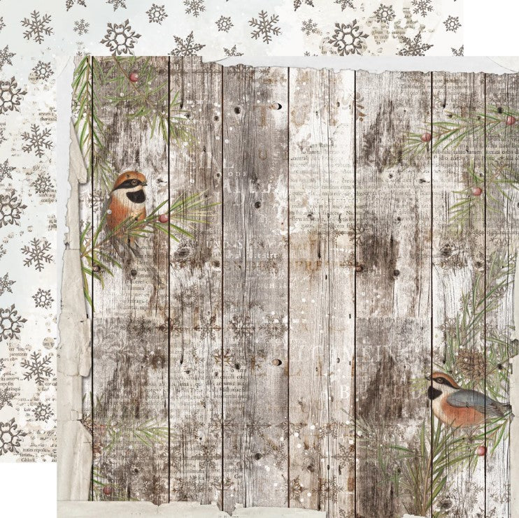 Simple Vintage Winter Woods . Winter Magic