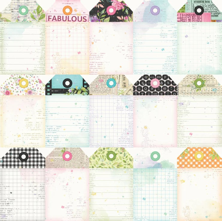 Simple Vintage Life In Bloom . Tag Elements