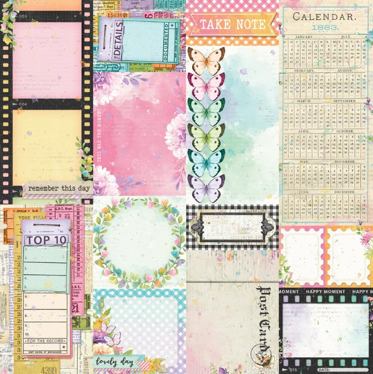 Simple Vintage Life In Bloom . Journal Elements