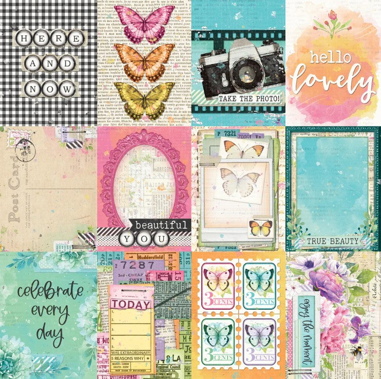 Simple Vintage Life In Bloom . 3x4 Elements