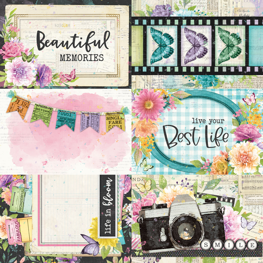 Simple Vintage Life In Bloom . 4x6 Elements