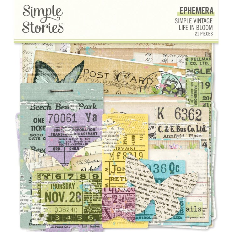 Simple Vintage Life In Bloom . Ephemera
