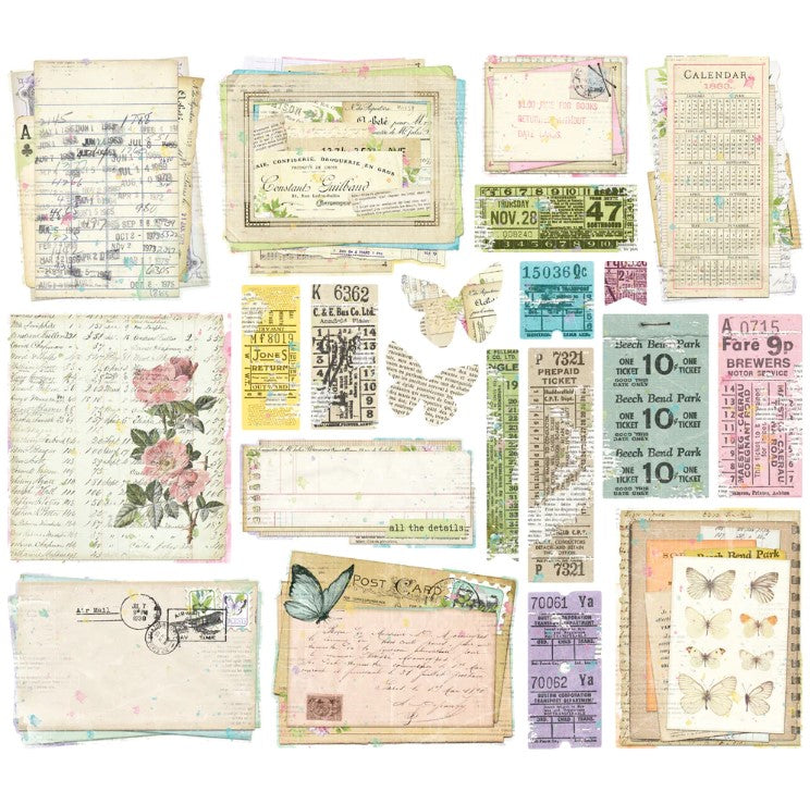 Simple Vintage Life In Bloom . Ephemera