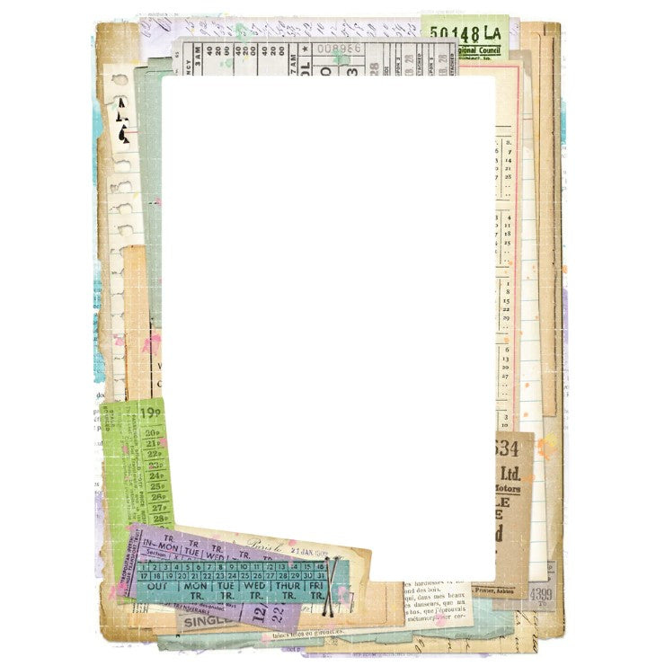 Simple Vintage Life In Bloom . Chipboard Frames