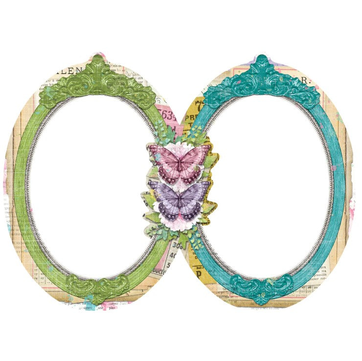 Simple Vintage Life In Bloom . Chipboard Frames