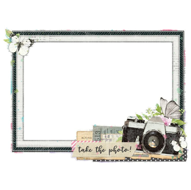 Simple Vintage Life In Bloom . Chipboard Frames