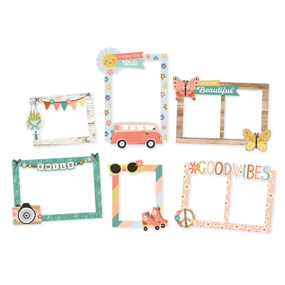 Boho Sunshine . Chipboard Frames
