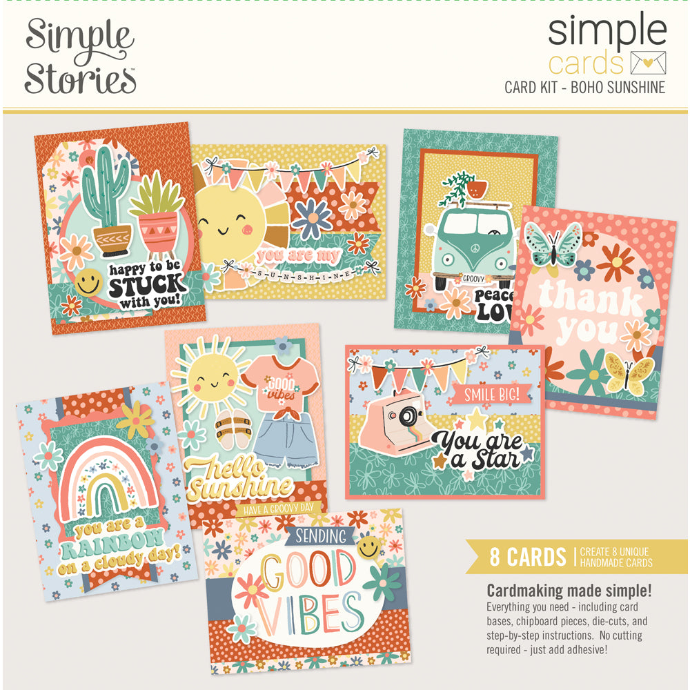 Boho Sunshine . Card kit
