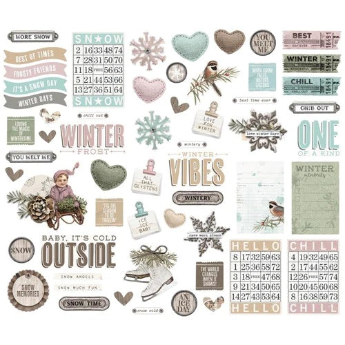 Simple Vintage Winter Woods . Bits & Pieces