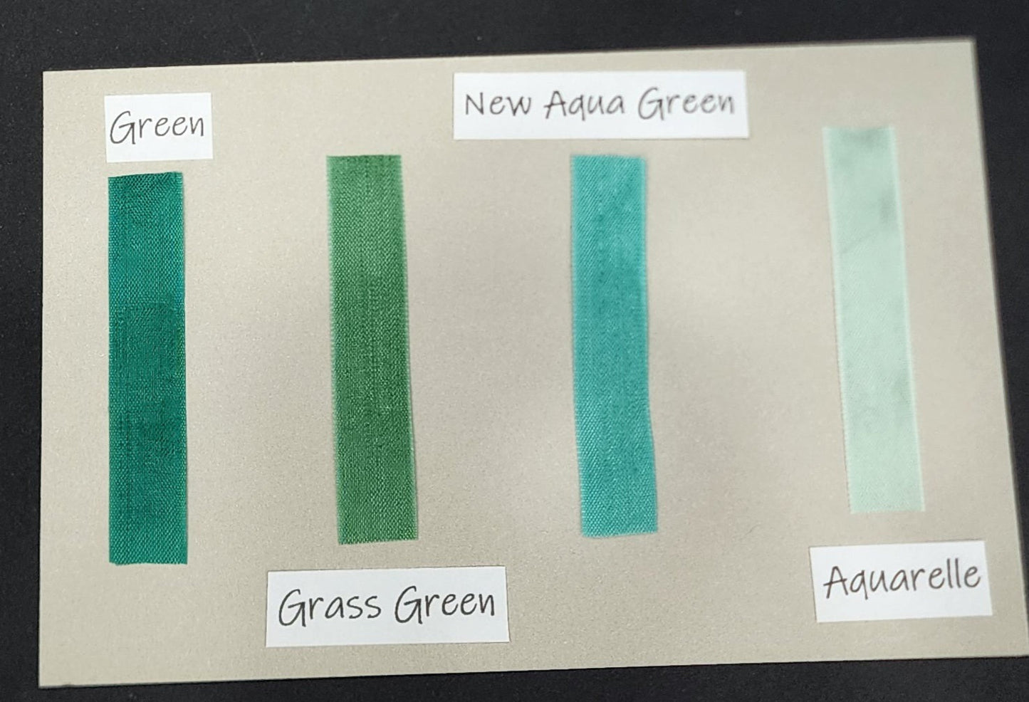 Seam Binding . Greens
