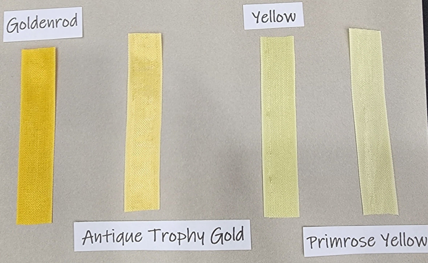 Seam Binding . Yellows