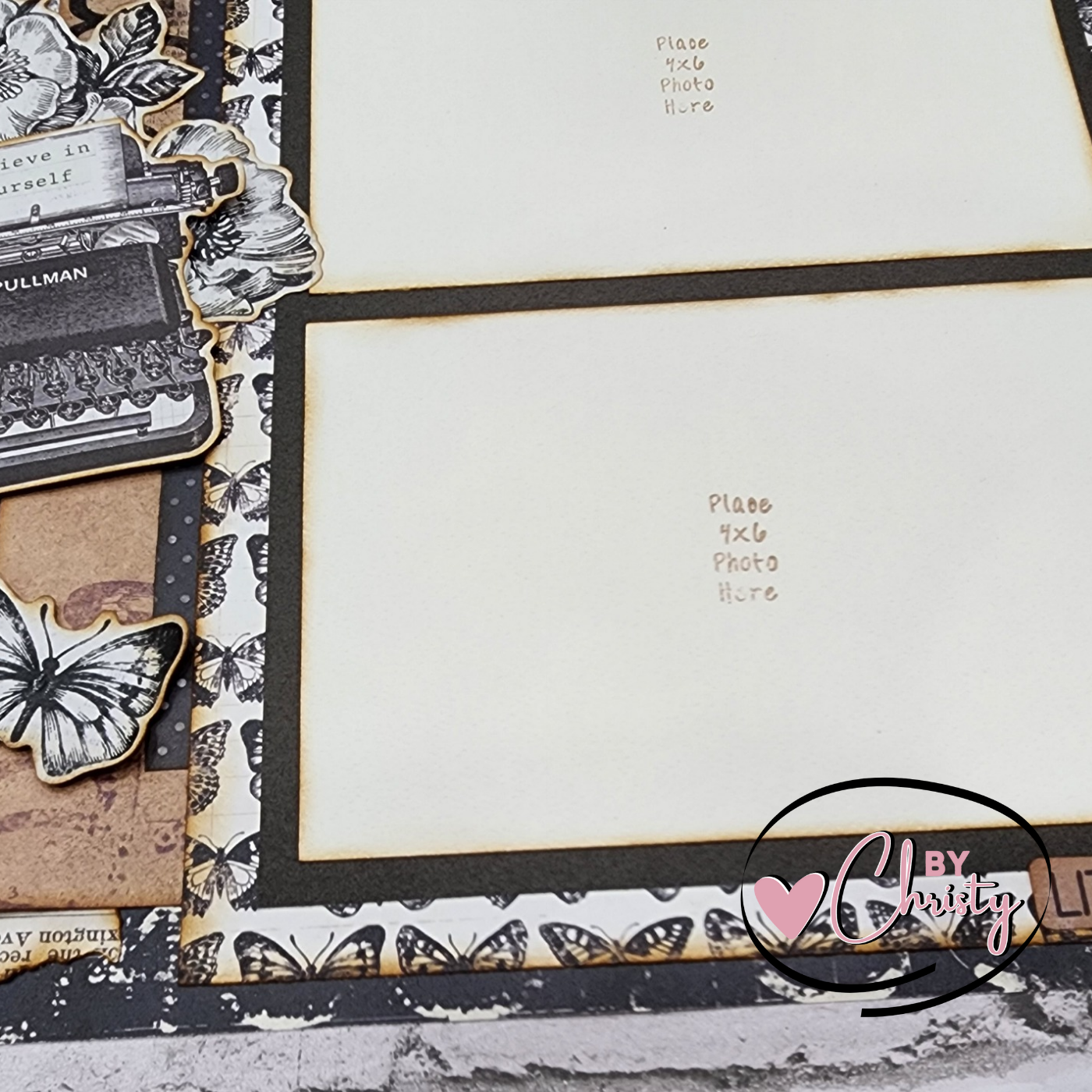 Custom . Happy Single Page 12 x 12 Scrapbook Layout