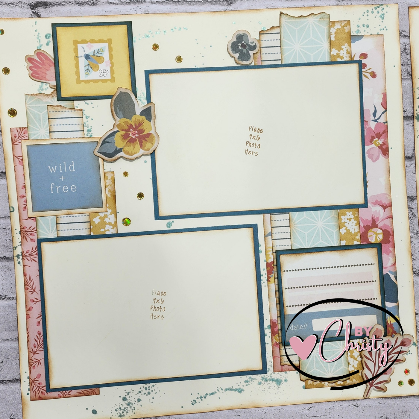 Custom . This is the Best 2 Page 12x12 Scrapbook Layout