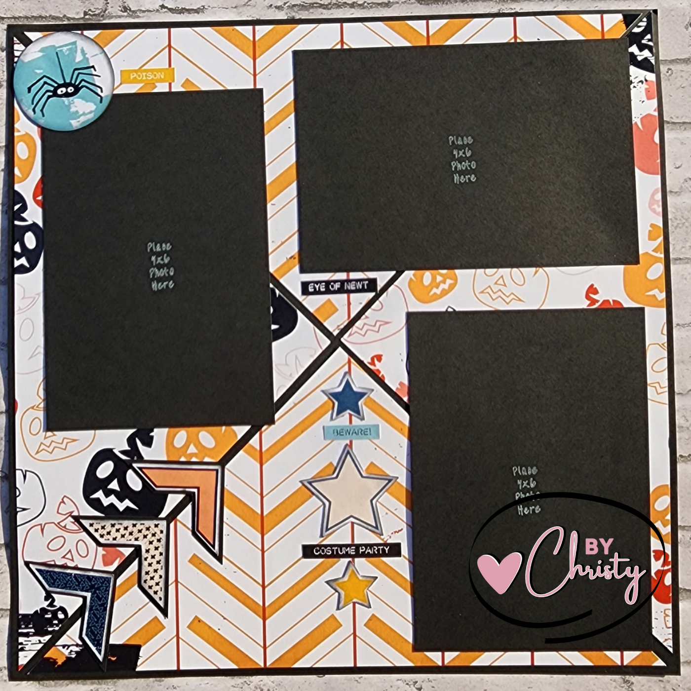 Custom . Pumpkin Patch 2 Page Scrapbook Layout