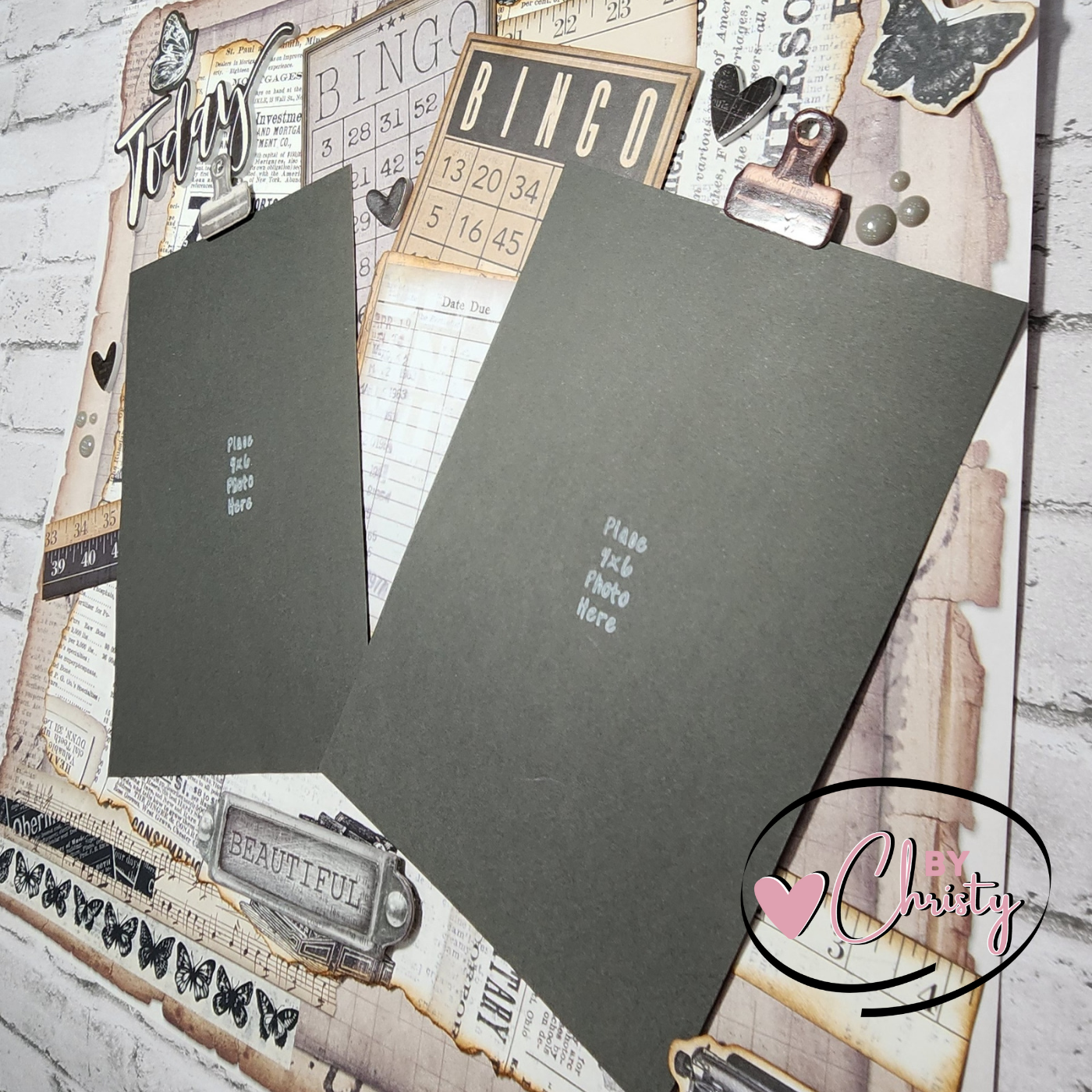 Custom . Today Single Page Scrapbook Layout