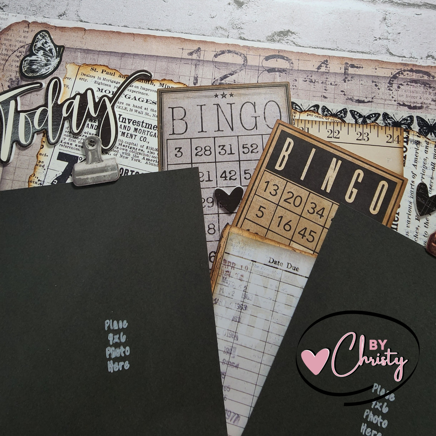 Custom . Today Single Page 12x12 Scrapbook Layout