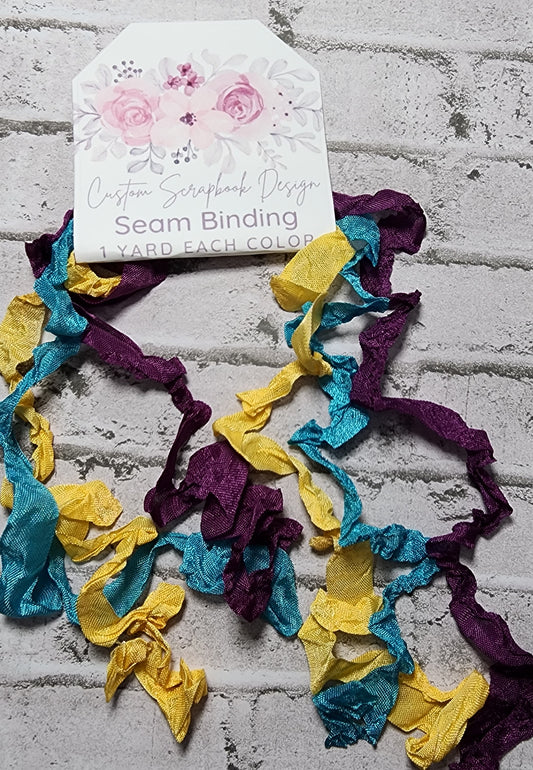 Seam Binding . Crinkled Spring Blend