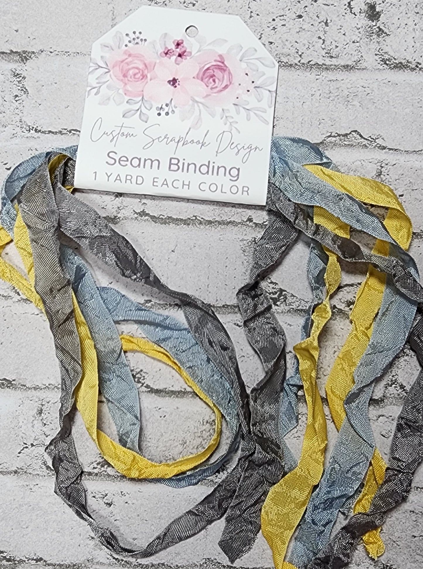 Seam Binding . Crinkled Winter