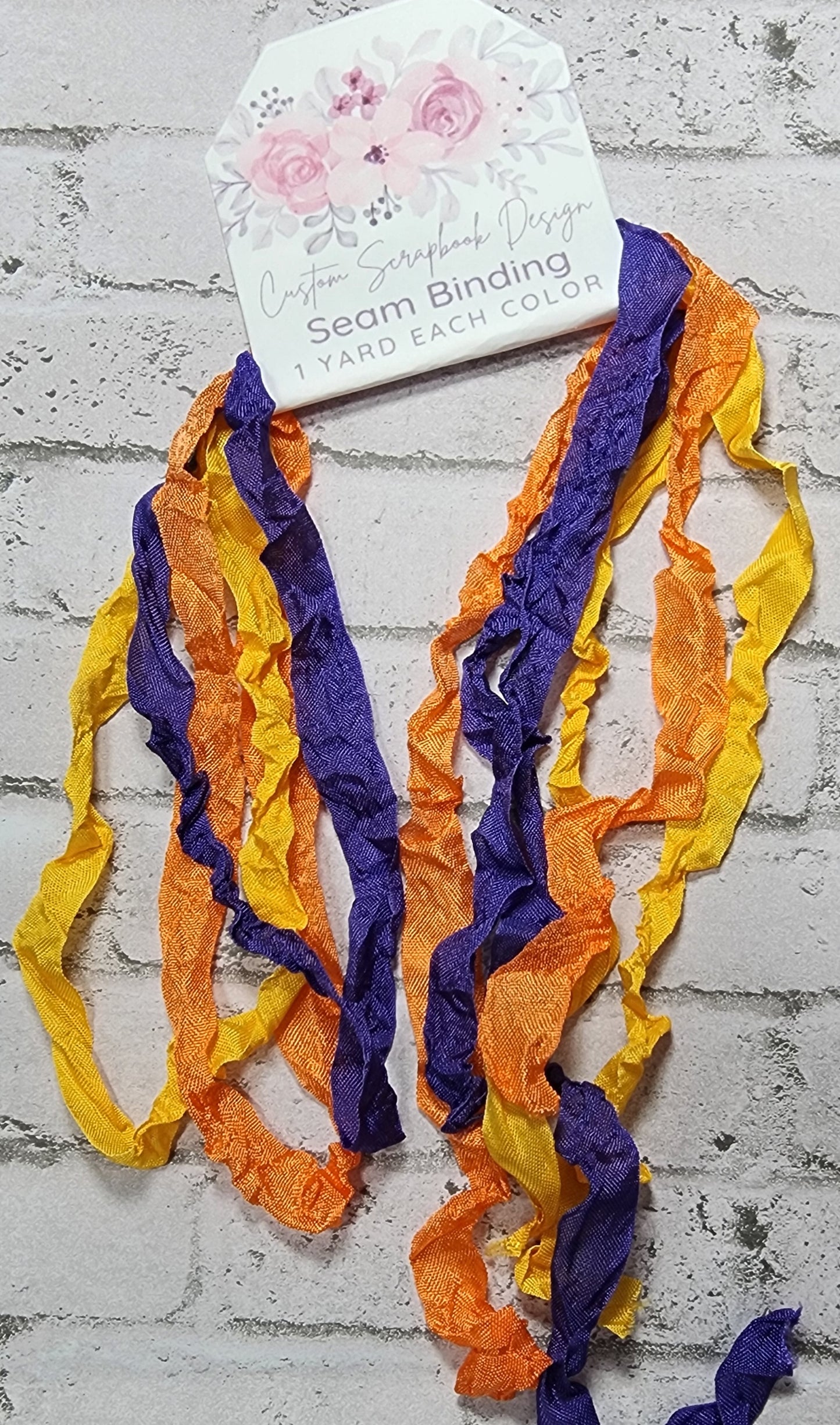 Seam Binding . Crinkled Monster Blend