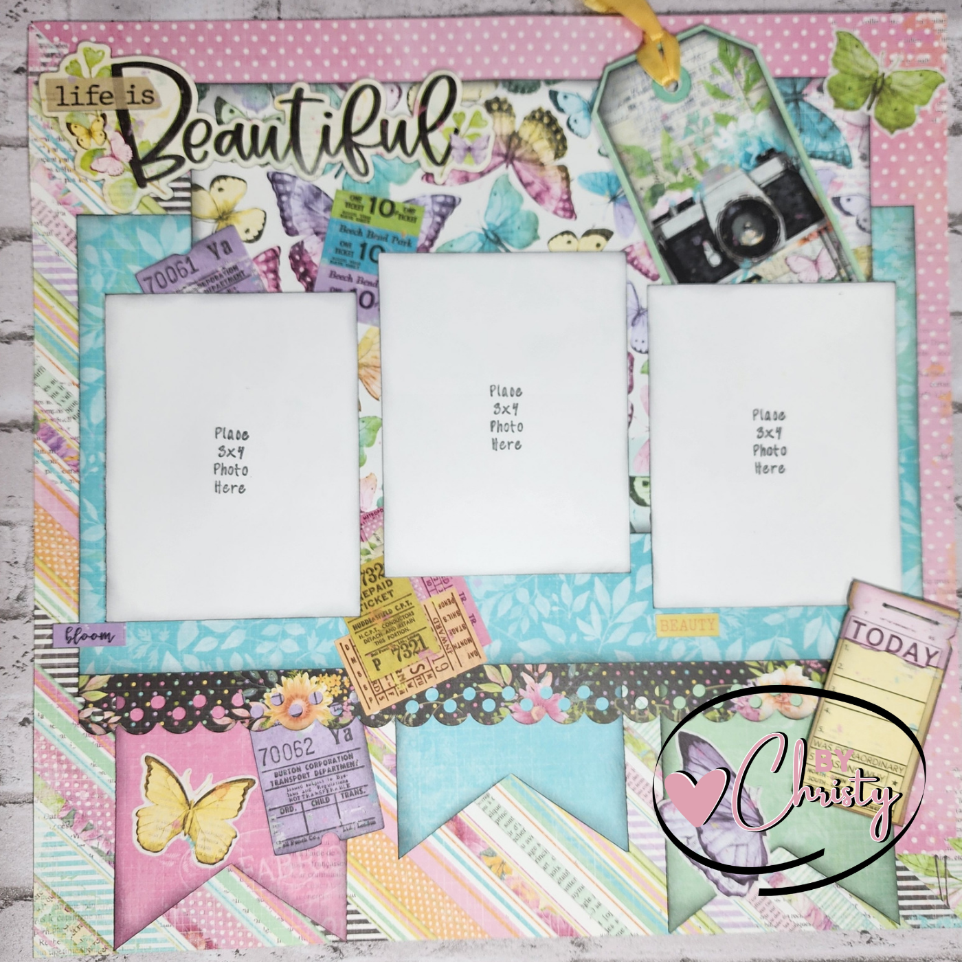 Custom . Celebrate Every Day 2 Page 12x12 Scrapbook Layout