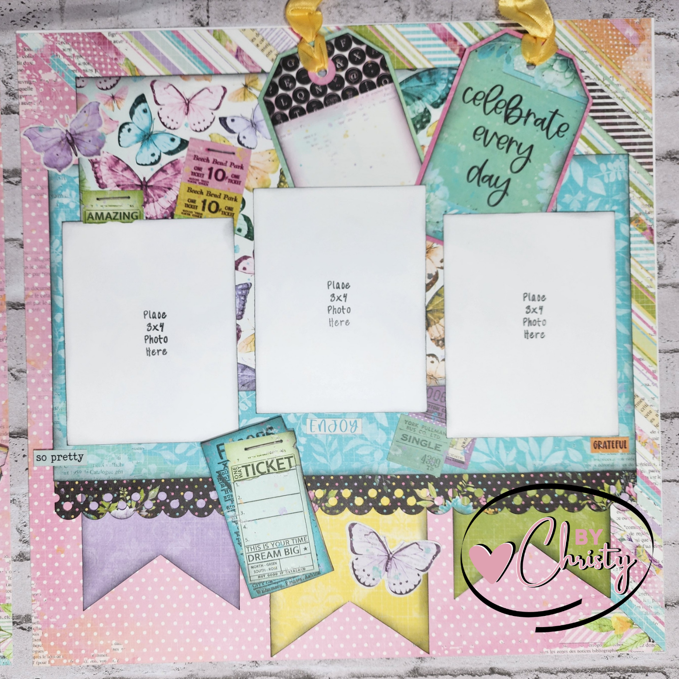 Custom . Celebrate Every Day 2 Page 12x12 Scrapbook Layout