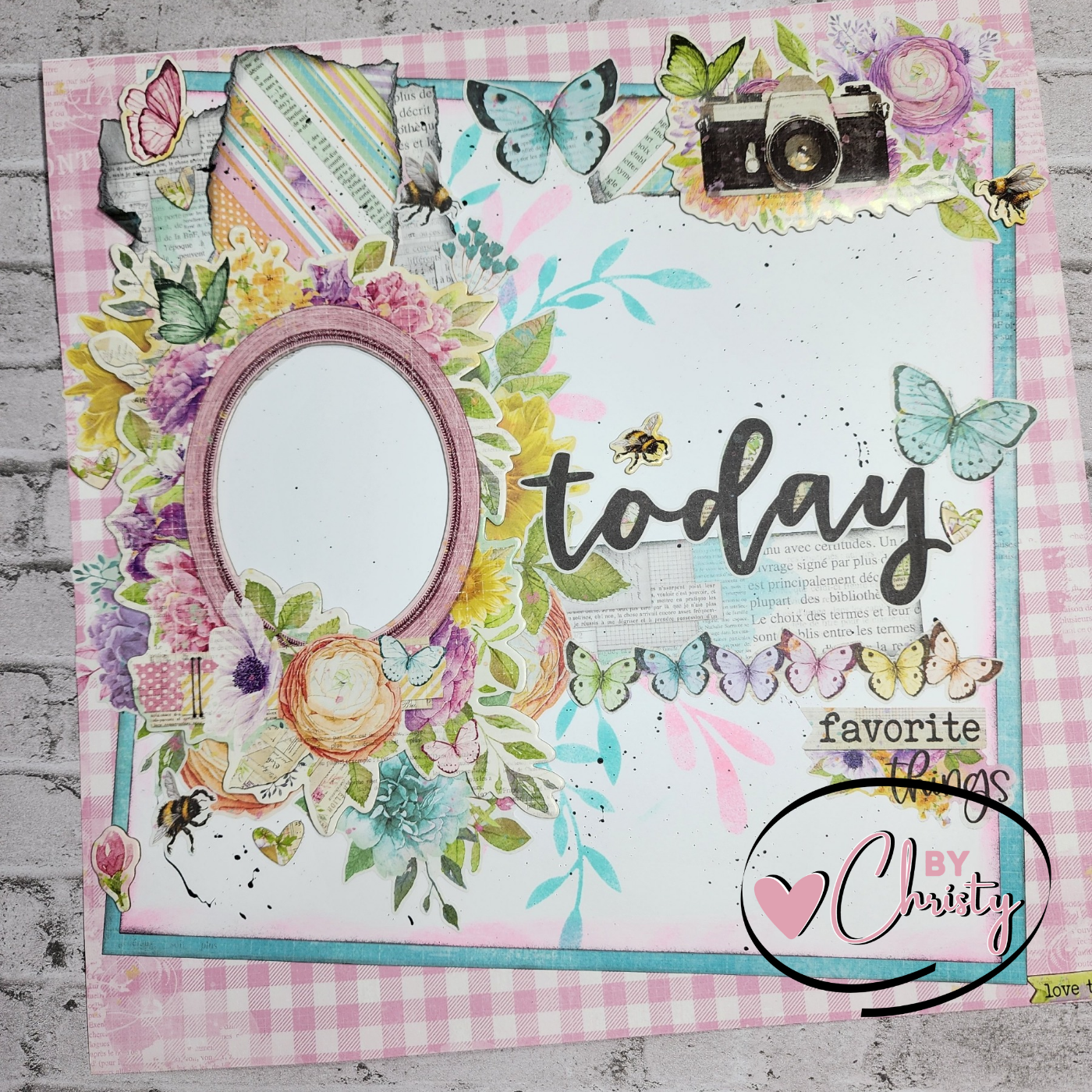 Custom . Today Single page 12 x 12 Scrapbook Layout