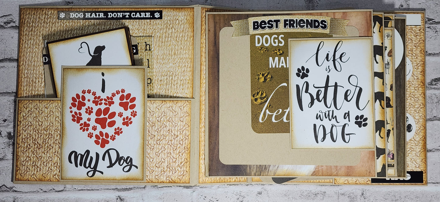 Custom . Brown I Love My Dog Mini Album