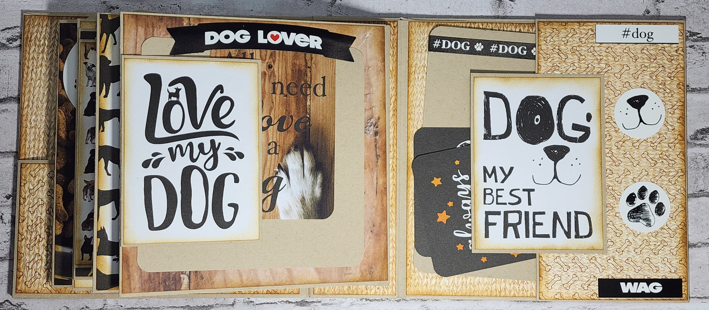 Custom . Brown I Love My Dog Mini Album