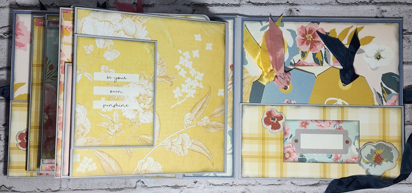 Custom . 6 1/2" x 6 1/2" Wildflower Mini Album