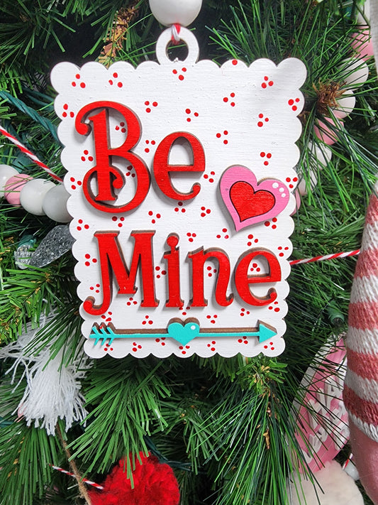 Be Mine Gift Tag . Valentine's Day