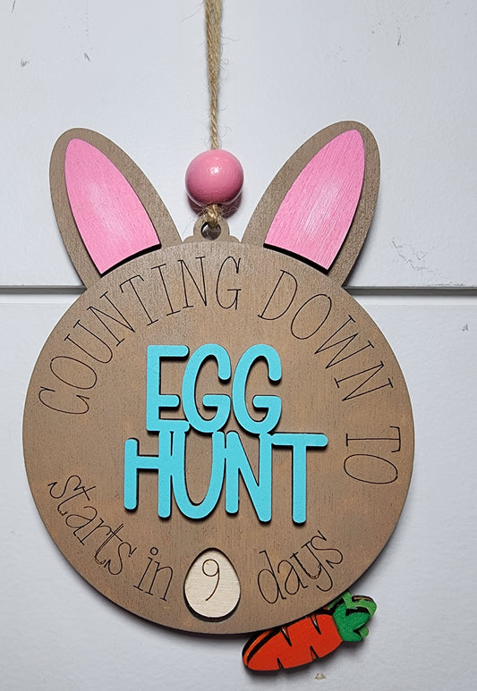 Egg Hunt Countdown . Easter