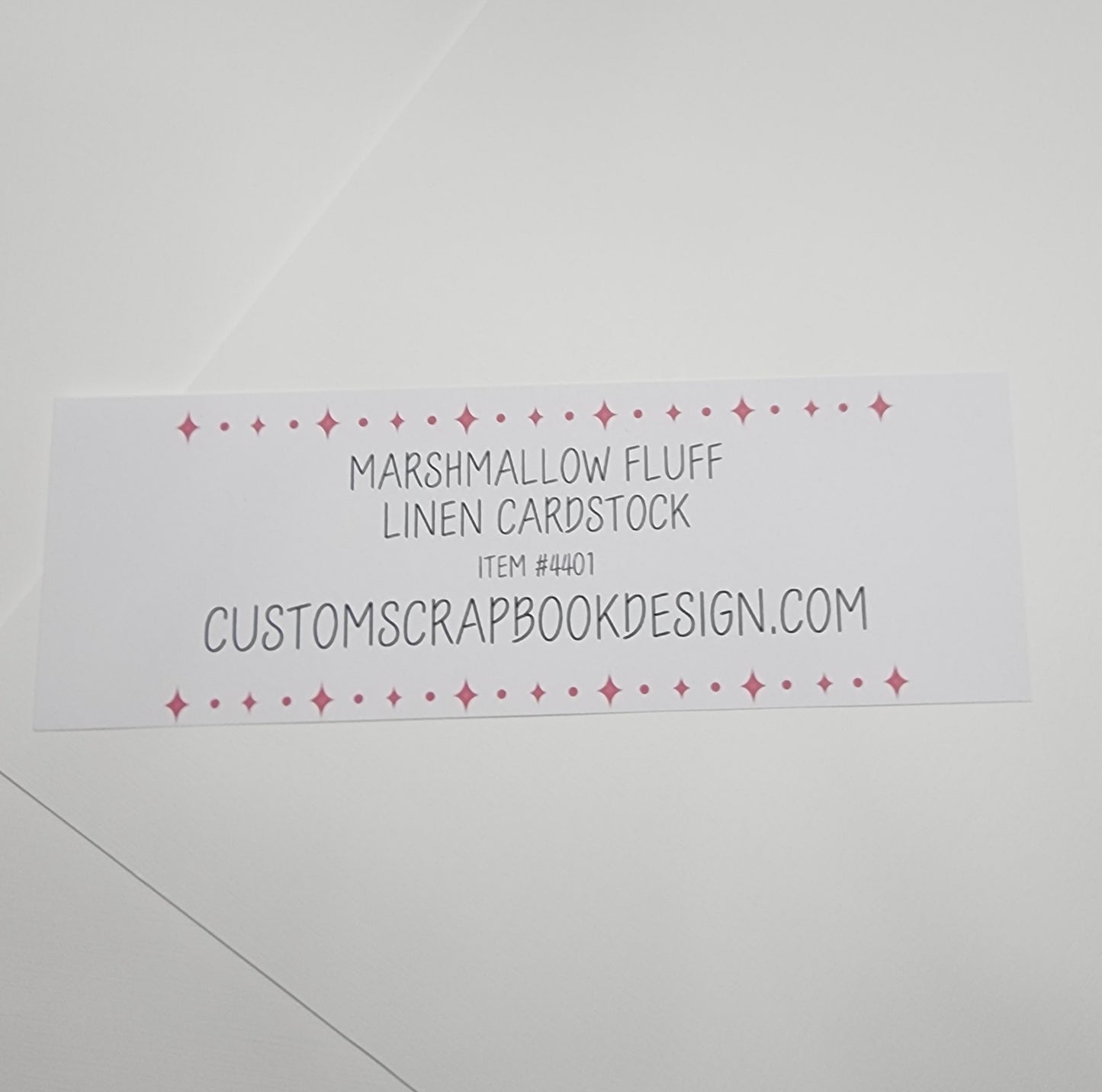 Marshmallow Fluff Pkg of 25 4" x 6" Photo Mats . Linen Cardstock