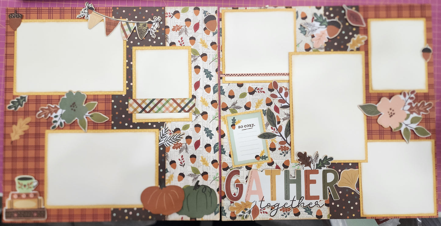Custom . Give Thanks 2 page 12 x 12 Layout