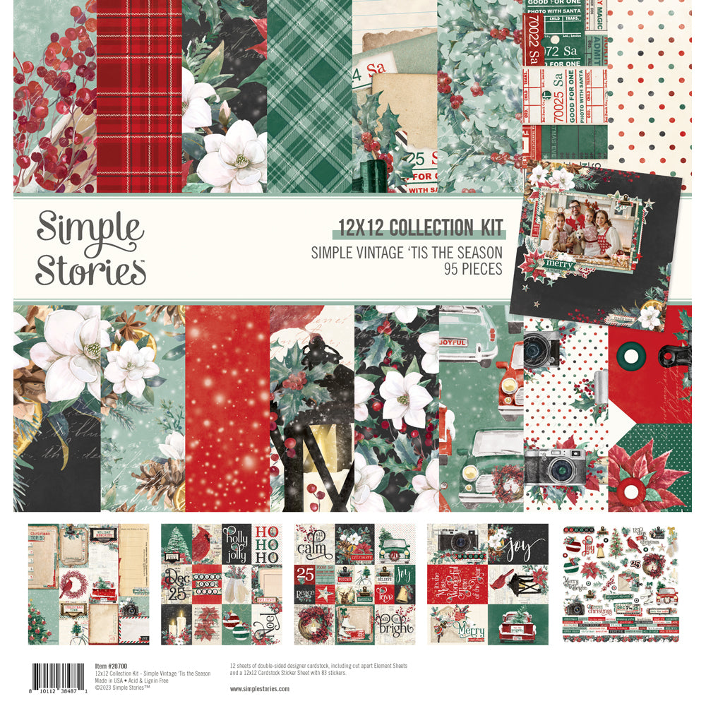 Simple Vintage Tis The Season . 12x12 Collection Kit