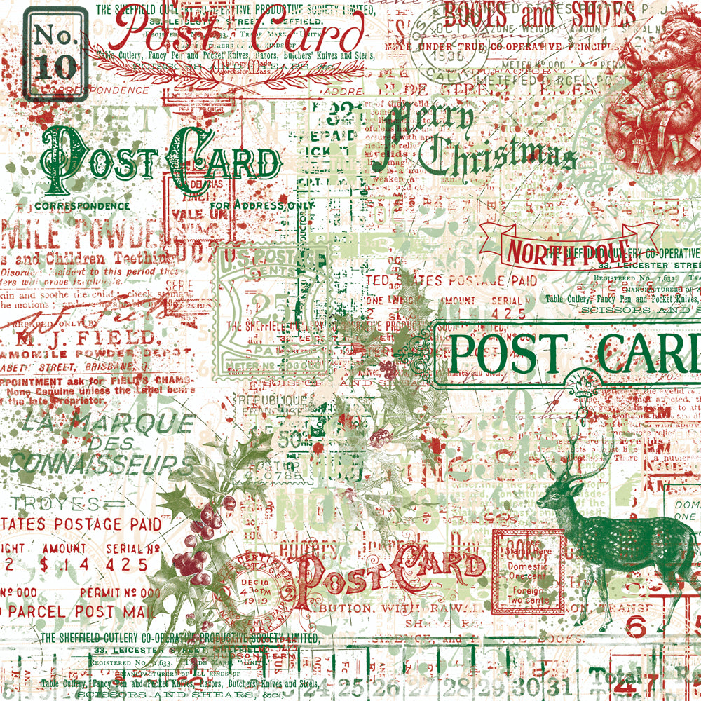 Simple Vintage Dear Santa . Journal Elements