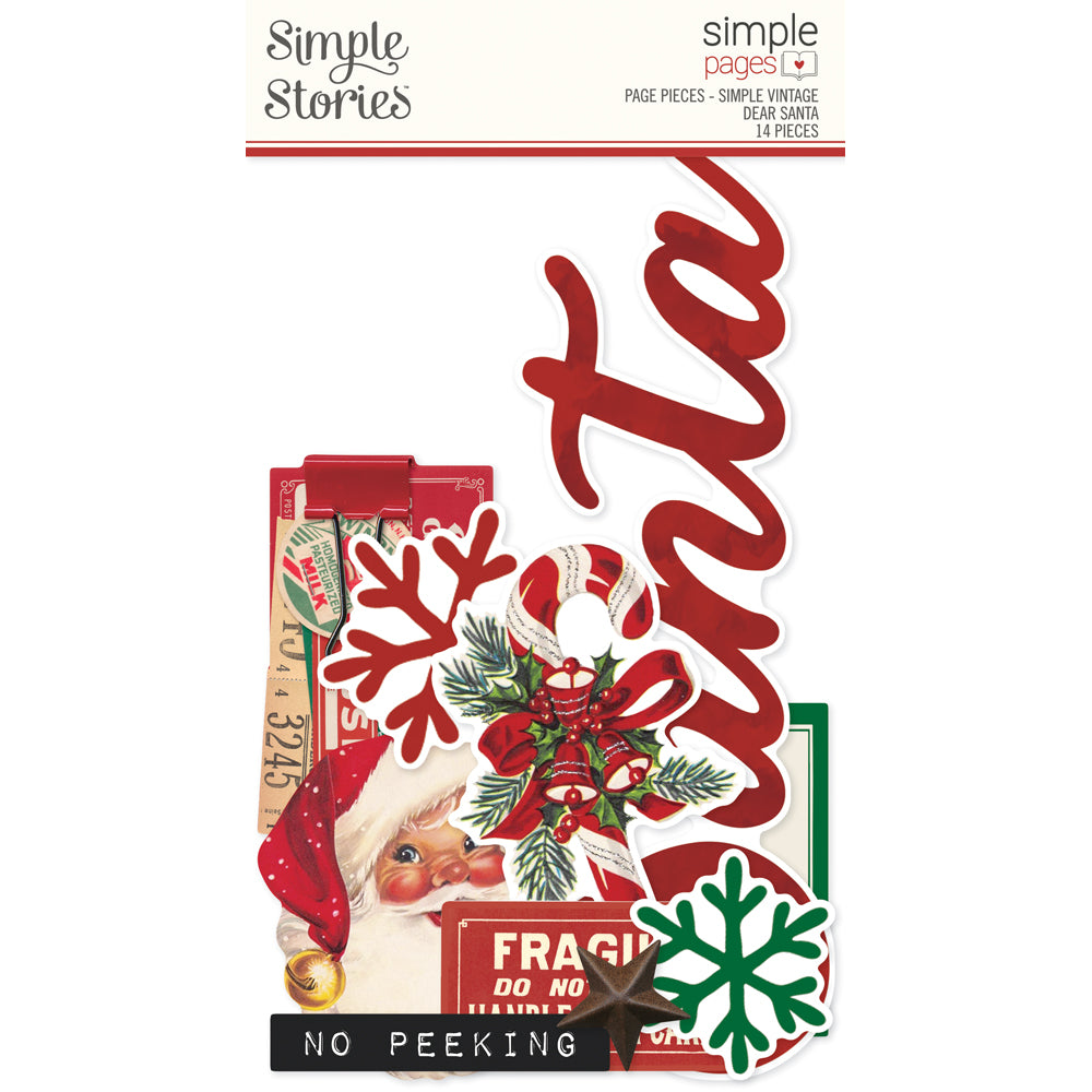 Simple Vintage Dear Santa . Simple Pages Page Pieces