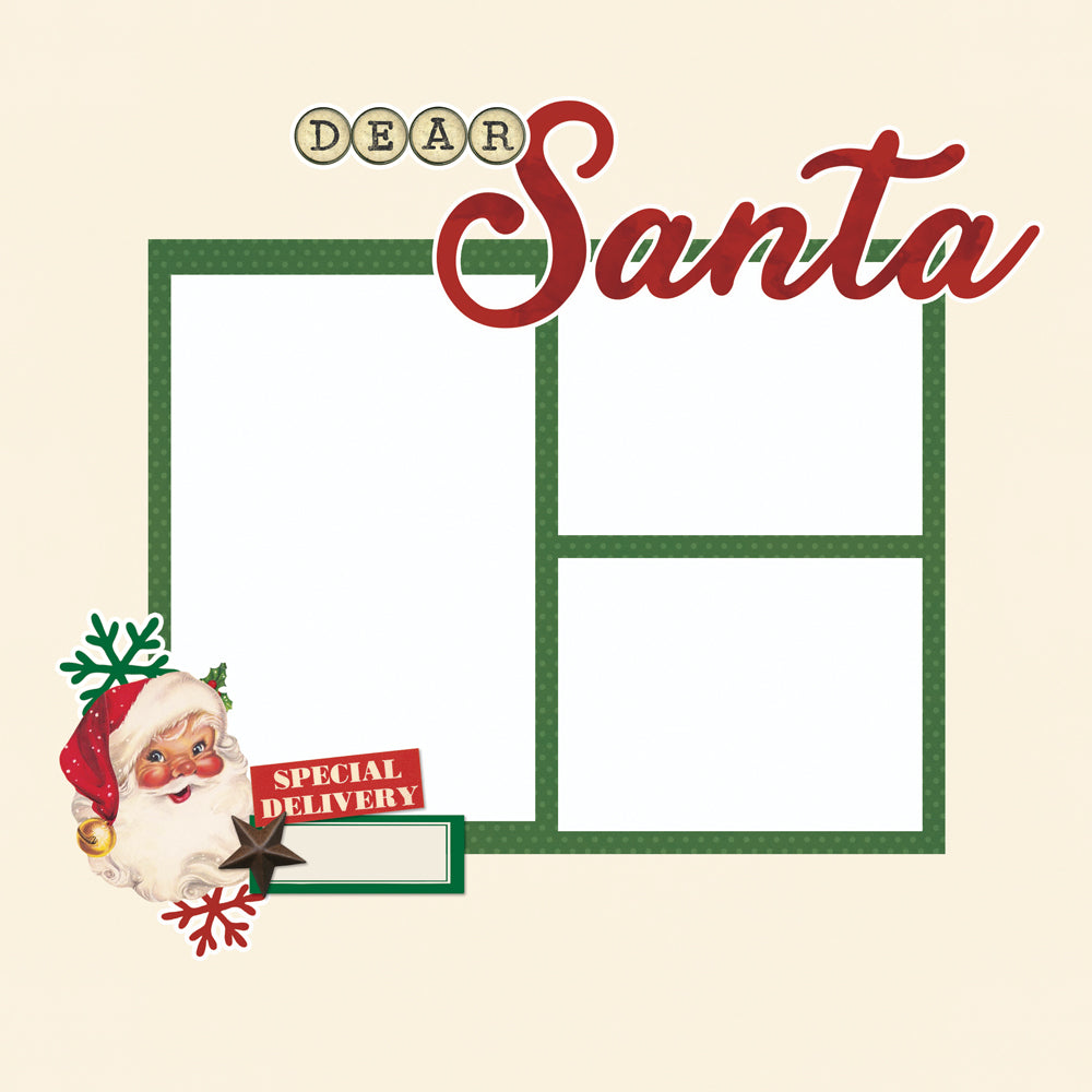 Simple Vintage Dear Santa . Simple Pages Page Pieces