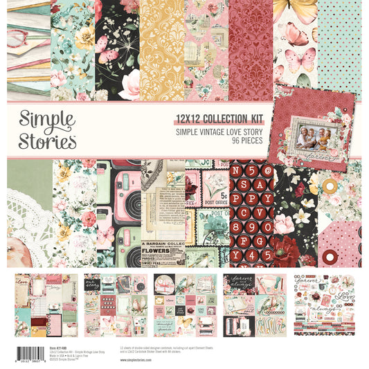 Simple Vintage Love Story . Collection Kit
