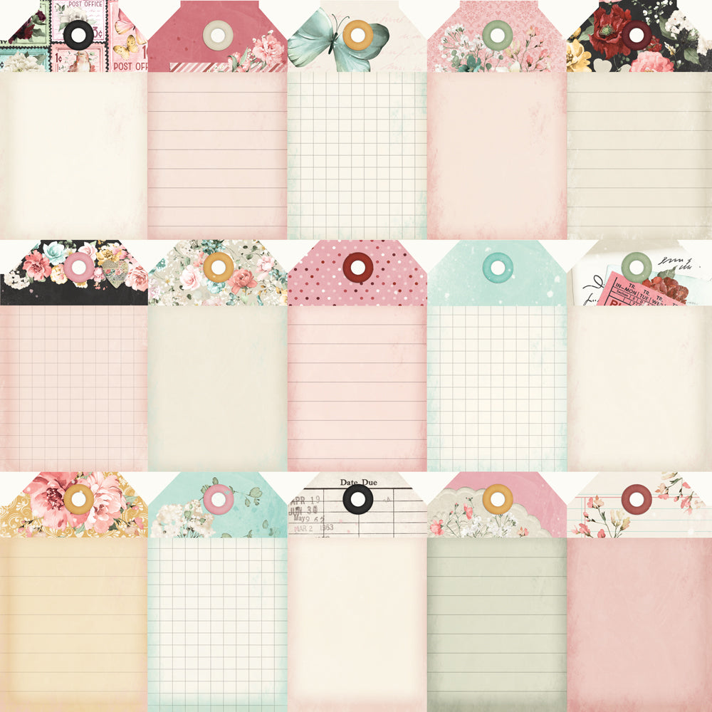 Simple Vintage Love Story . Tag Elements