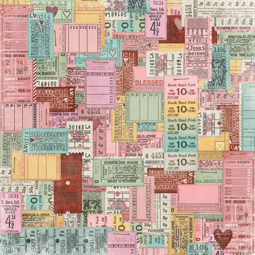 Simple Vintage Love Story . 2x2/4x4 Elements