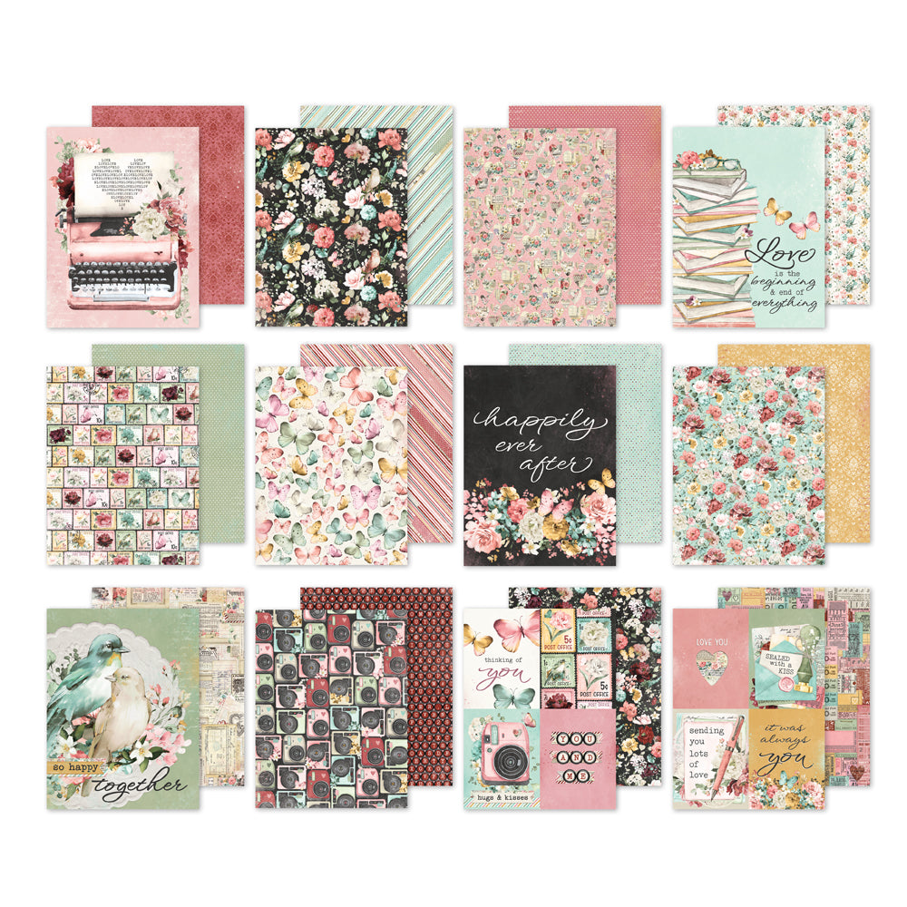 Simple Vintage Love Story . 6x8 Paper Pad