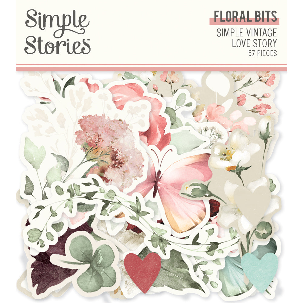 Simple Vintage Love Story . Floral Bits