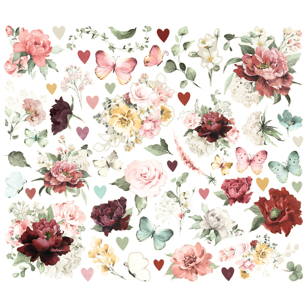 Simple Vintage Love Story . Floral Bits