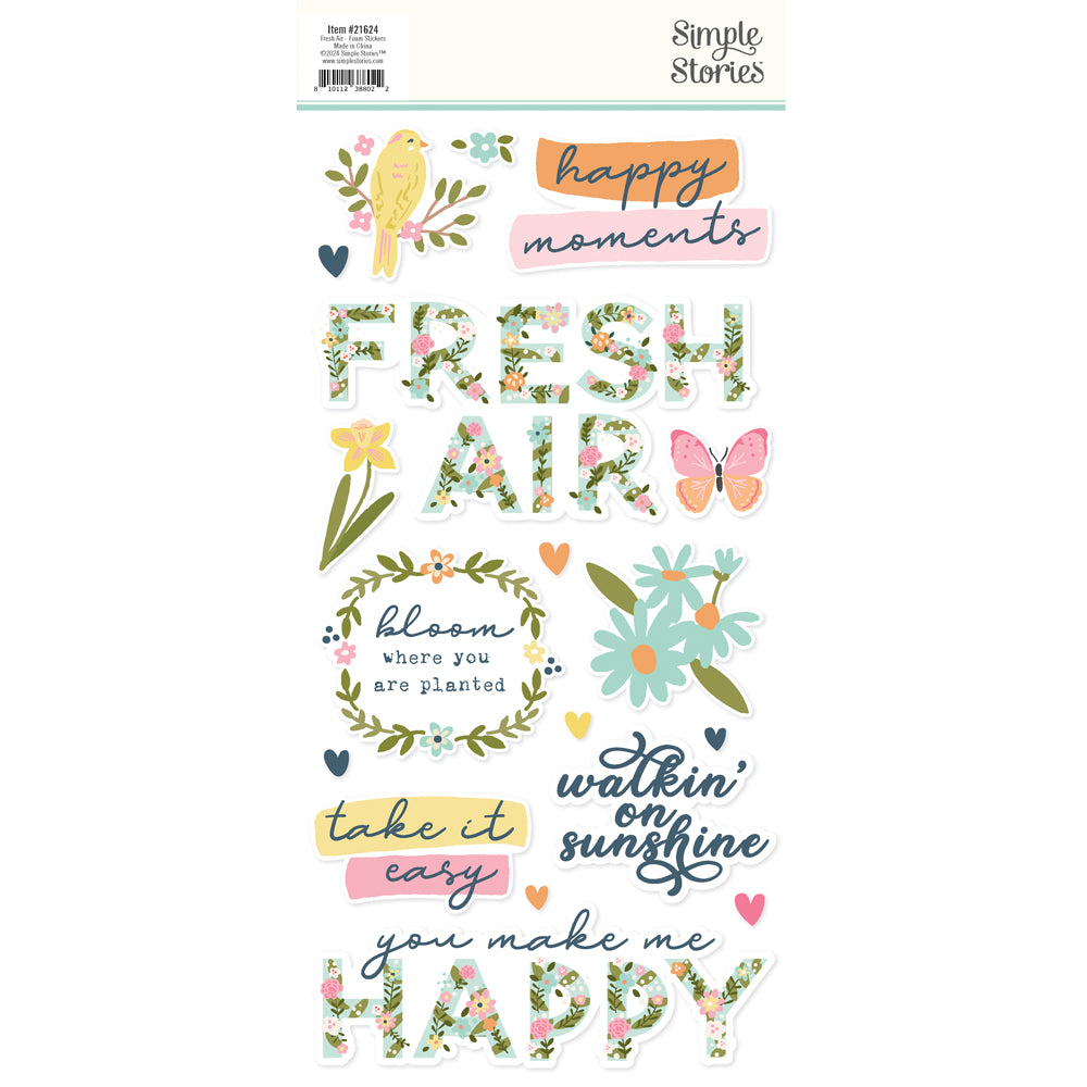 Fresh Air . Foam Stickers