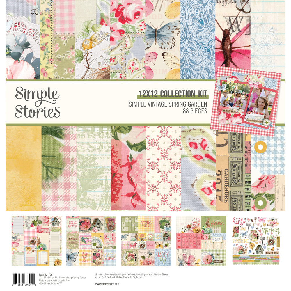 Simple Vintage Spring Garden . Collection Kit