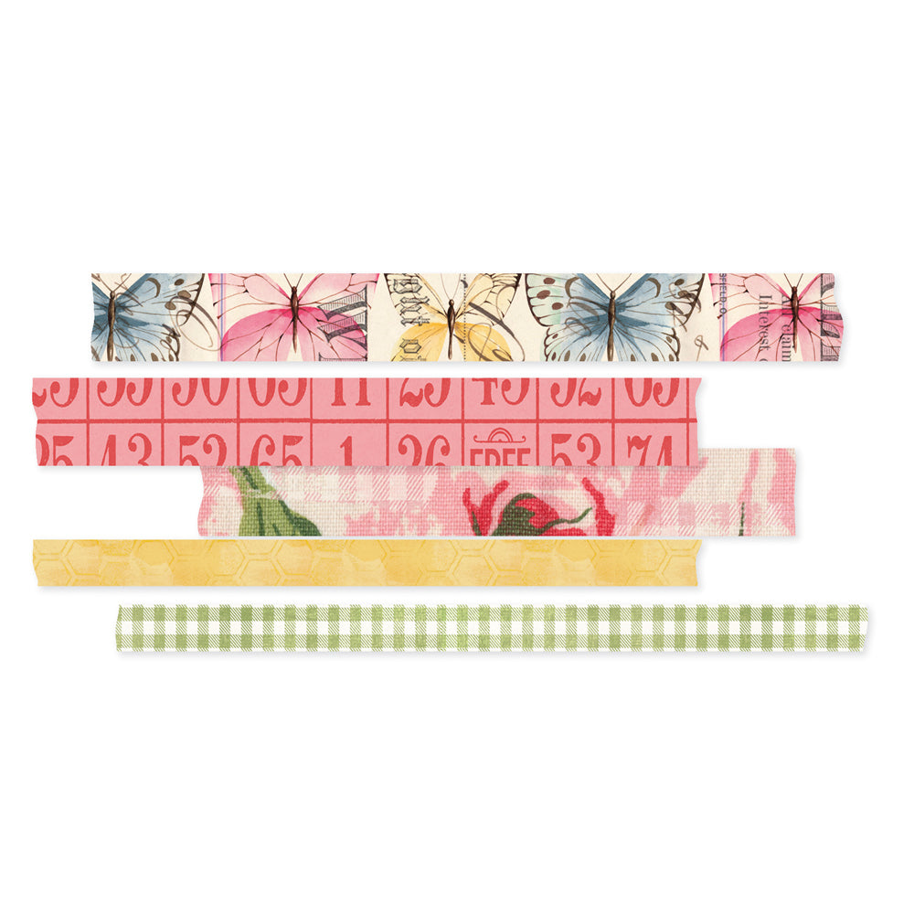 Simple Vintage Spring Garden . Washi Tape