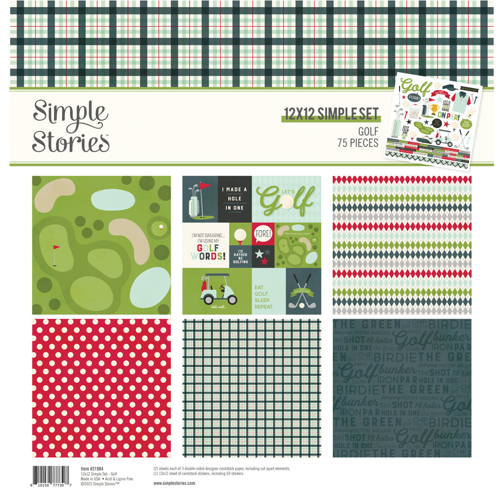 Sports Simple Set . Golf